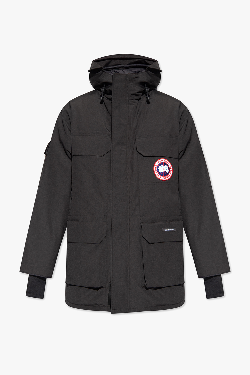 Black Expedition Sleeveless jacket Canada Goose A short sleeve T shirt with Barbour International holographic print to the chest SchaferandweinerShops GB